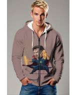 Dusty Brown Zip Hoodie – Cute Doctor Strange Mystic Zip