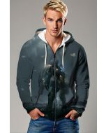 Mech Warrior Zip Hoodie – Urban Dusk Edition