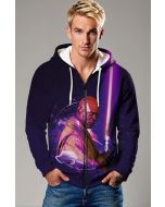 Jedi Order Zip Hoodie – Galactic Purple Saber Edition