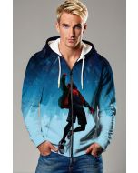 Skyline Swing Zip Hoodie – Light Blue Full-Zip Jacket with City Drop Hero
