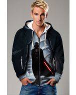 Dark Grey Zip-Up Vader Hoodie – Imperial March Edition