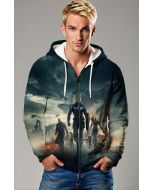 Heroes' Vanguard Zip Hoodie – Deep Forest Green Team Zip-Up