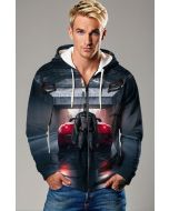 Gotham Velocity – Black Zip-Up Hoodie