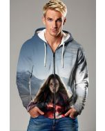 Scarlet Witch Winter Vision Zip-Up Hoodie – Marvel Cinematic Style