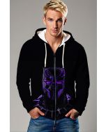 Vibranium Power Zip-Up Hoodie – Royal Purple Design