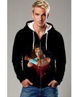 Amazon Champion Zip-Up Hoodie – Polygon Warrior Design