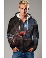 Marvel Spider-Man Zip-Up Hoodie – Rooftop Strike Edition