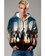 Justice League Heroes Zip-Up Hoodie – Dawn of Heroes
