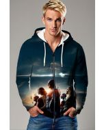 Justice League Horizon Zip-Up Hoodie – Sunset Squad