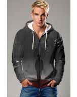 Shadowed Path Zip-Up Hoodie – Urban Noir Scene
