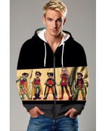 Robin Evolution Cartoon Zip-Up – Gotham's Young Heroes