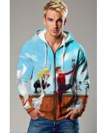 Spider-Man & Spider-Gwen Rooftop Selfie Full-Zip Hoodie