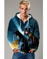 Batman & Robin Shadow Alliance Full-Zip Hoodie