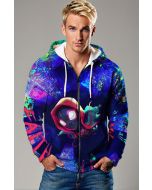 Miles Morales Multiverse Glow Full-Zip Hoodie