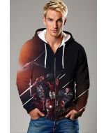 Marvel Avengers Red Armor Team Full-Zip Hoodie