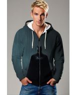 Harley Quinn Punk Chaos Zip-Up Hoodie – Orange Graffiti Urban Graphic Jacket