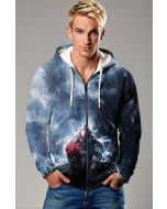 Stormbound Venom Zip Hoodie – Spider-Man Rain Clash Jacket