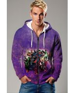 League Pulse Zip-Up – Purple Thunder DC Zip Hoodie