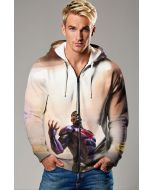 Mecha Superman Armor Zip-Up – Titanium Justice Split Design