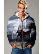Man of Steel Zip-Up – Flight Against Darkness