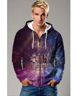 Neon Stride Zip Hoodie – Dual Power, One Street