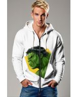 Gamma Punch Zip-Up – Hulk Head Profile Design