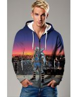 Blue Nathan Summers Zip-Up Hoodie – Marvel Cable Edition