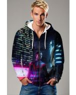 Black & Red Spider-Man Zip-Up Hoodie