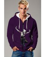 Spider-Woman Zip-Up Hoodie - Purple Glow