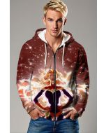 Captain Marvel Cosmic Power Zip-Up Hoodie