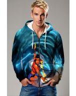 Shimmering Teal Danielle Moonstar Zip-Up Hoodie
