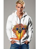 White Cannonball 1995 X-Men Ultra Zip-Up Hoodie