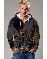 Deep Burgundy Wolfsbane X-Men Zip-Up Hoodie