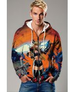 Illyana Rasputin / Magik Limbo Fire Zip-Up Hoodie