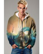 Embrace the goddess of war with this Thena zip-up hoodie, combining comfort and strength in one stunning design.