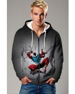 The Scarlet Spider Zip-Up Hoodie offers the ultimate combination of style and comfort
