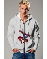The Scarlet Spider Zip-Up Hoodie combines functionality and Marvel style