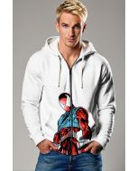 Get the best of both worlds with the Scarlet Spider Zip-Up Hoodie