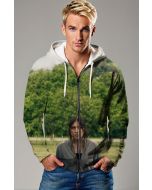 Gray Maya Lopez Zip-Up Hoodie – Functional Hero Streetwear