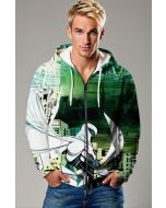 Marc Spector / Moon Knight Zip-Up Hoodie – Dark Knight in White