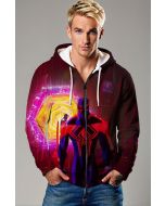 Miguel O’Hara Zip-Up Hoodie – Spider-Man 2099 in Action