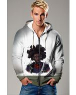 Hobie Brown Zip-Up Hoodie – Spider-Punk Rock