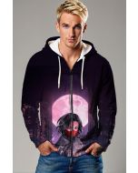 Cindy Moon Zip-Up Hoodie – Silk Spider Vibes