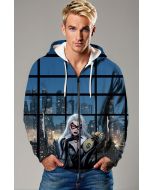 Felicia Hardy / Black Cat Zip-Up Hoodie - Heist Night Edition