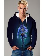 Hank McCoy / Beast Zip-Up Hoodie - The Blue Genius