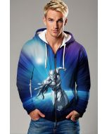 Silver Surfer (Norrin Radd) Zip-Up Hoodie - Cosmic Adventure Awaits