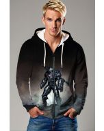 War Machine (James Rhodes) Zip-Up Hoodie - Ready for Battle