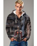 Okoye Zip-Up Hoodie - Stand Strong with the Dora Milaje