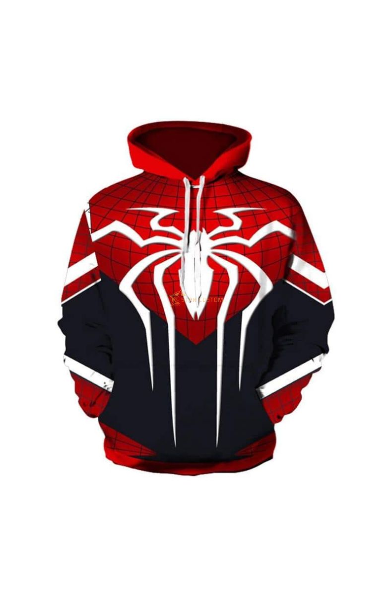 Spider-Man Printed Spider Marvel Inspired Hoodie Graphic