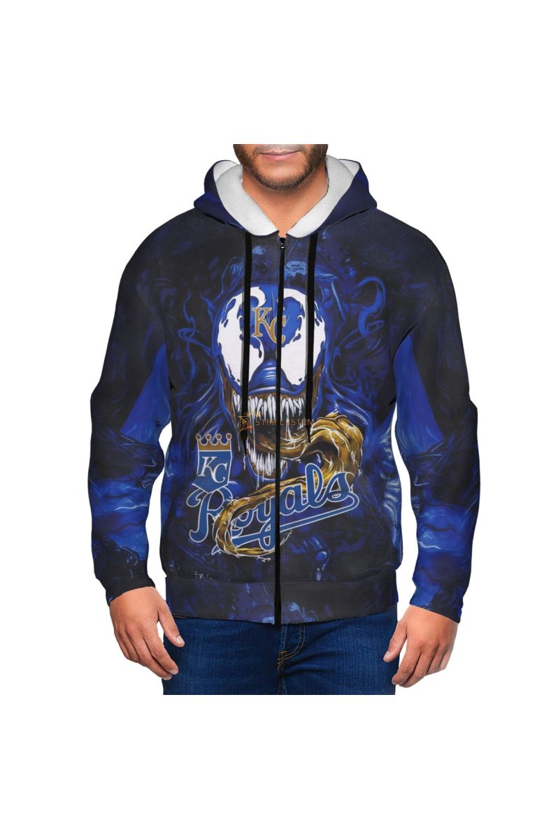 Pullover Blue Kansas City Royals Venom Hoodie Blue